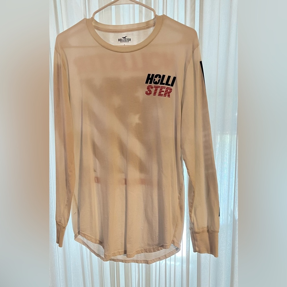 HOLLISTER CALIFORNIA MENS LONG SLEEVE TEE,  SIZE S